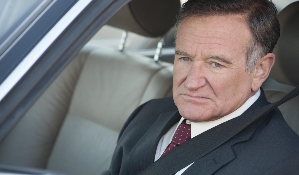 Робин Уильямс за рулем автомобиля