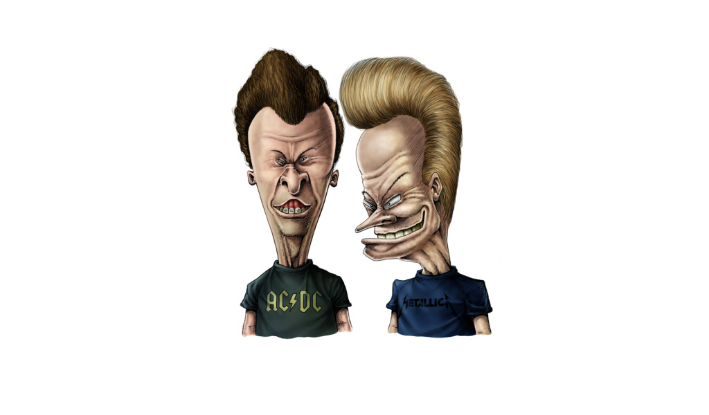 Дружеский шарж на бивис и баттхед