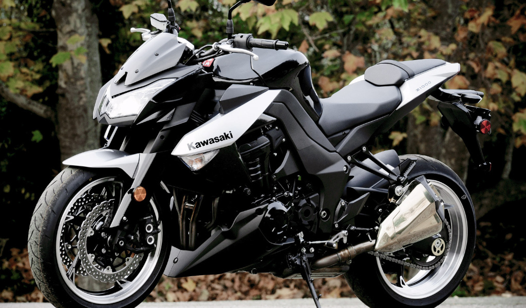 Красивый мотоцикл Kawasaki Z 1000