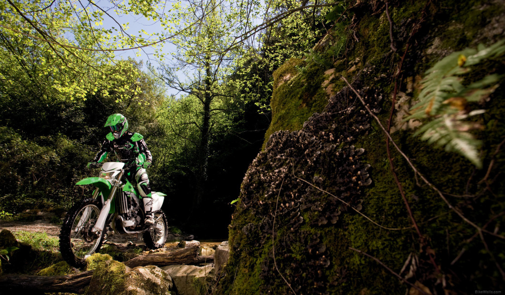 Мотоцикл модели Kawasaki KLX 450 R