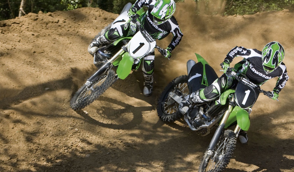 Мотоцикл модели Kawasaki KX 250 F