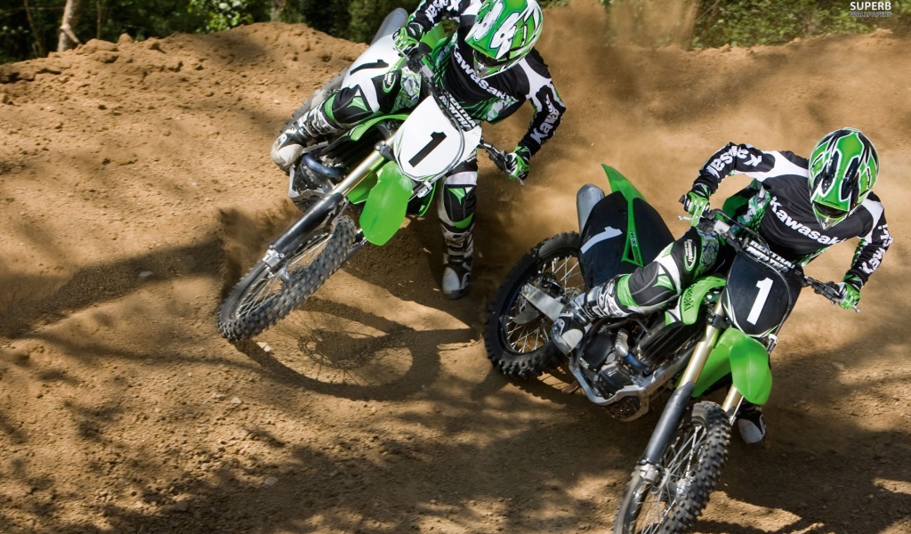 Мотоцикл модели Kawasaki KX 450 F