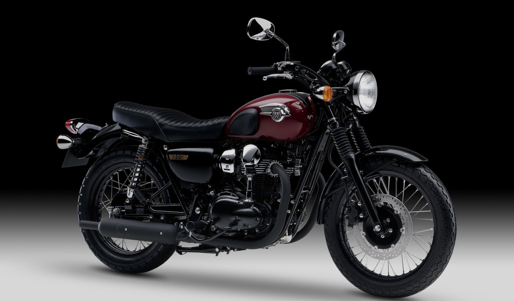 Мотоцикл модели Kawasaki W 800