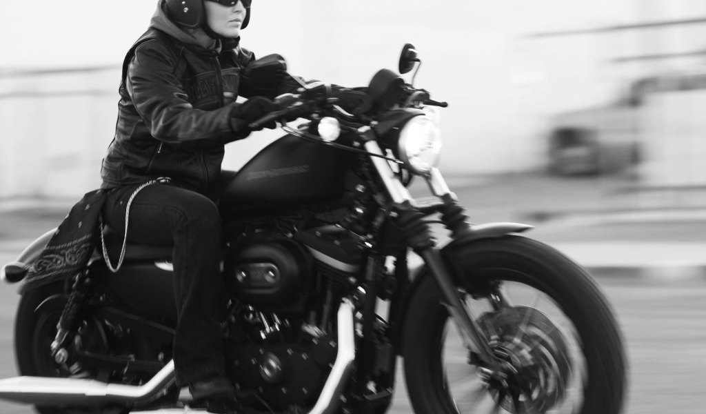 Быстрый мотоцикл Harley-Davidson XL 883N Sportster Iron