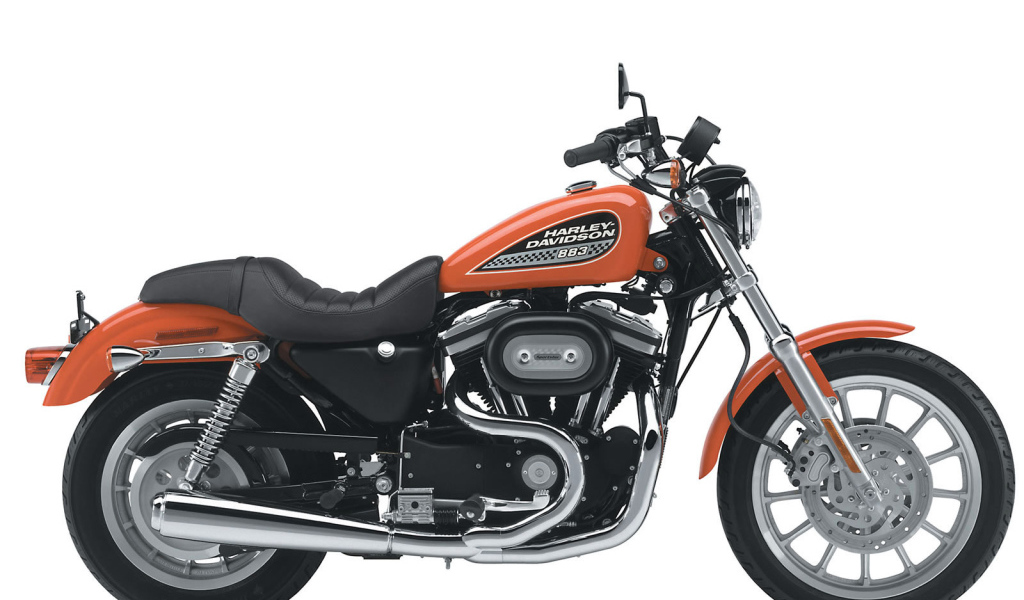 Быстрый мотоцикл Harley-Davidson XL 883R Sportster Roadster