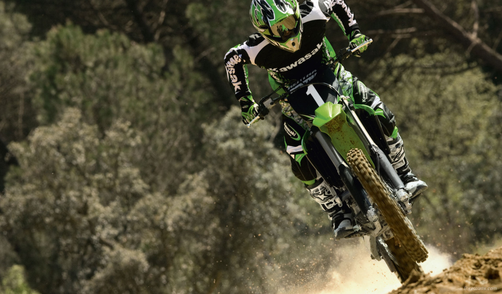 Быстрый мотоцикл Kawasaki KX 250 F