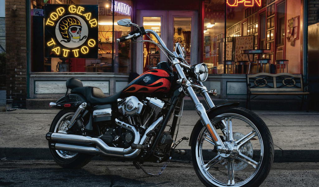 Невероятный мотоцикл Harley-Davidson Dyna Wide Glide