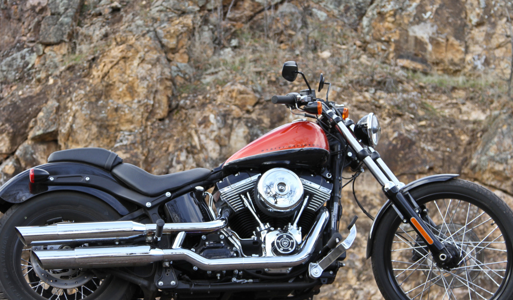 Новый мотоцикл Harley-Davidson Softail Blackline