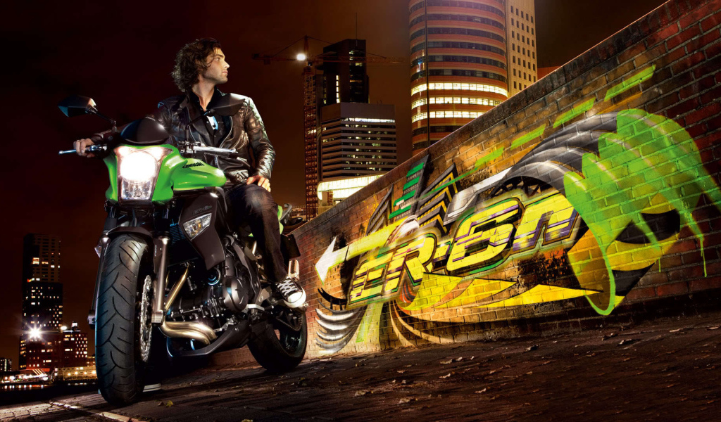 Популярный мотоцикл Kawasaki ER-6n