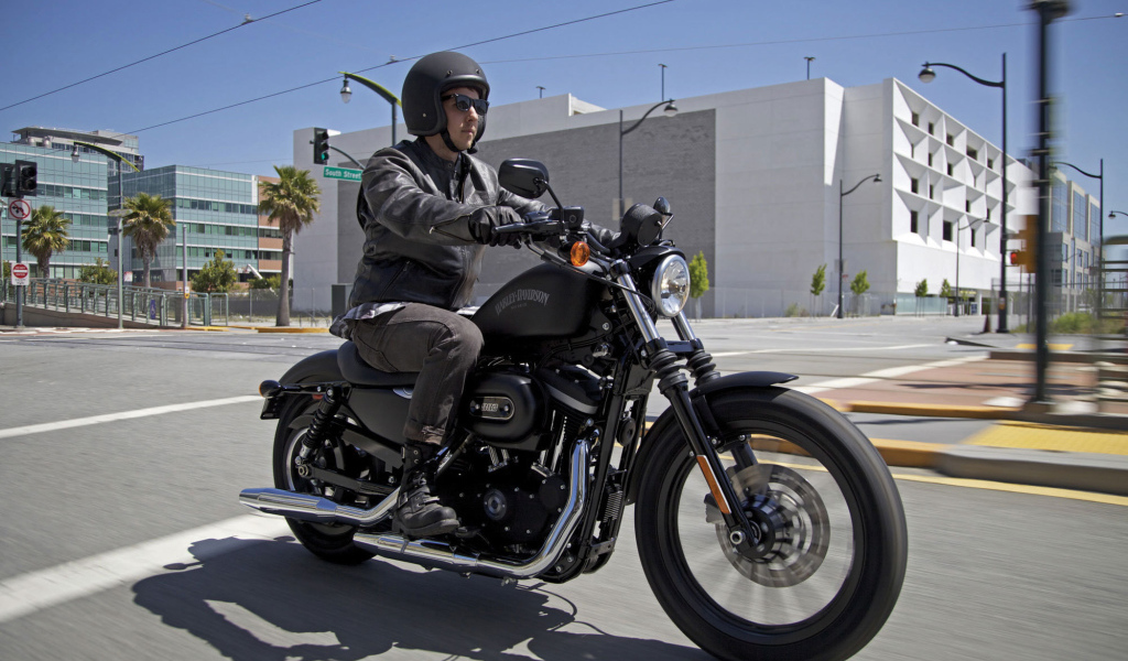 Надежный мотоцикл Harley-Davidson XL 883N Sportster Iron