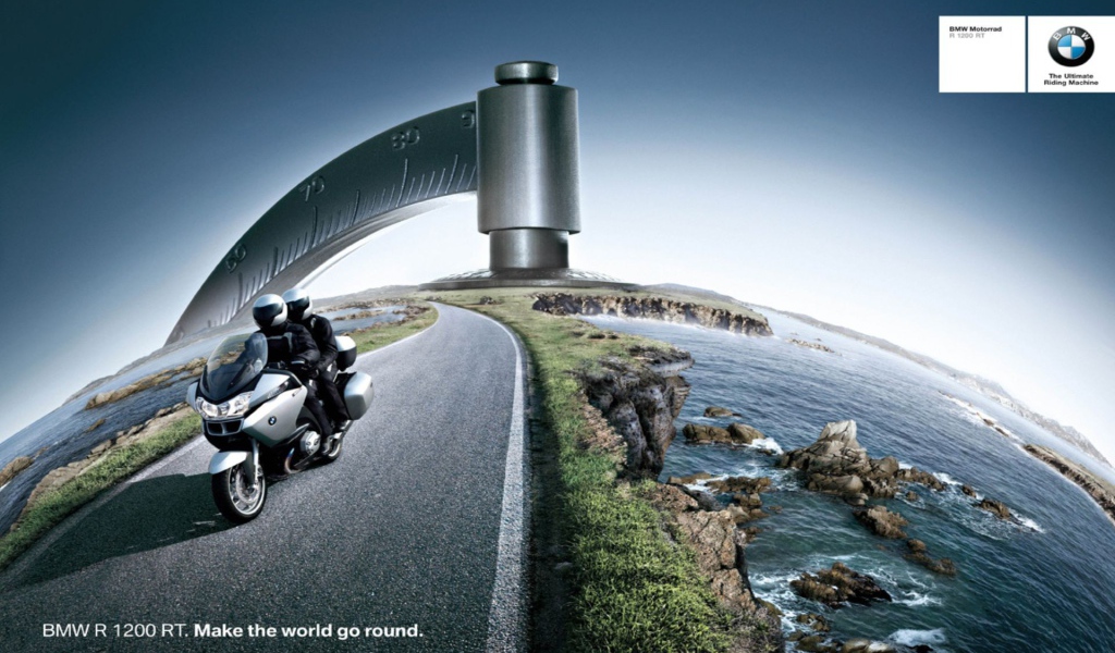 BMW на глобусе