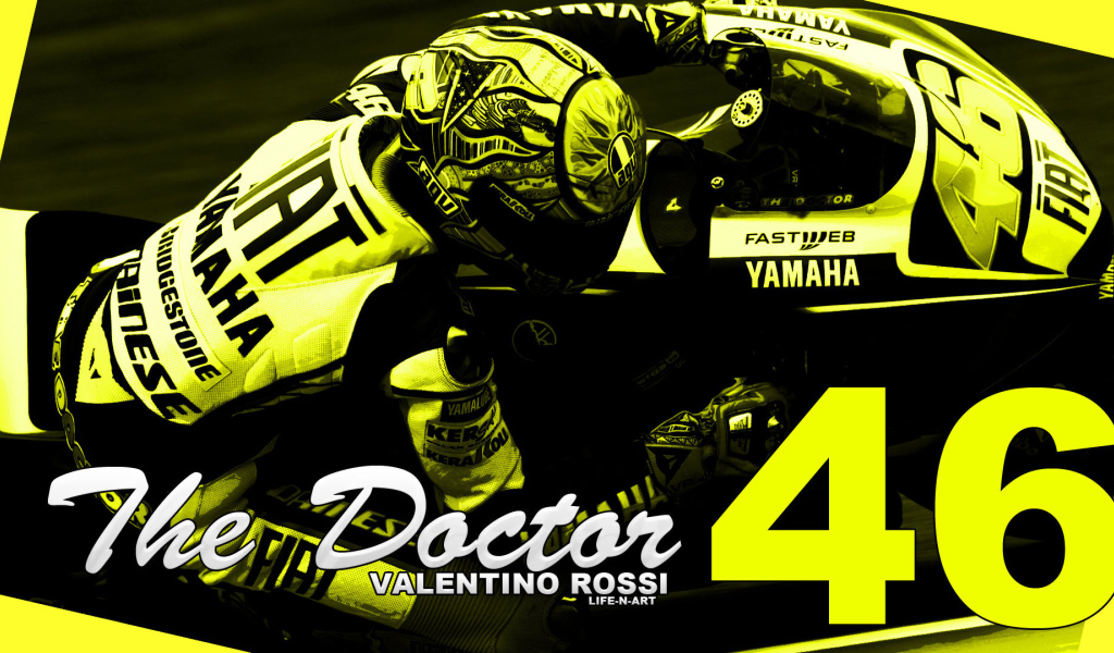 Валентино Росси мотогонщик на Ямахе