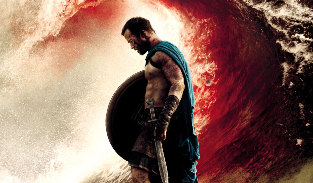 300 спартанцев: Расцвет империи спартанец на фоне моря