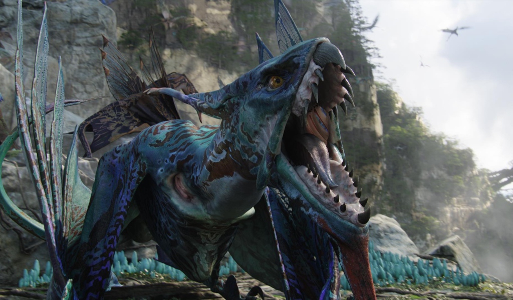 Голубой ящер из Аватар