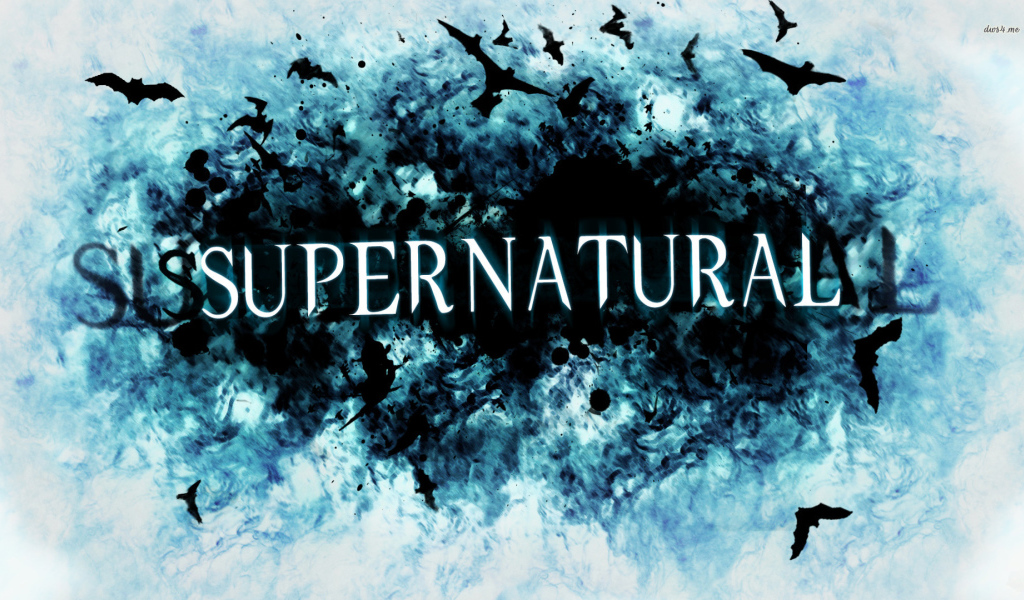 Синий постер сериала Сверхъестественное
