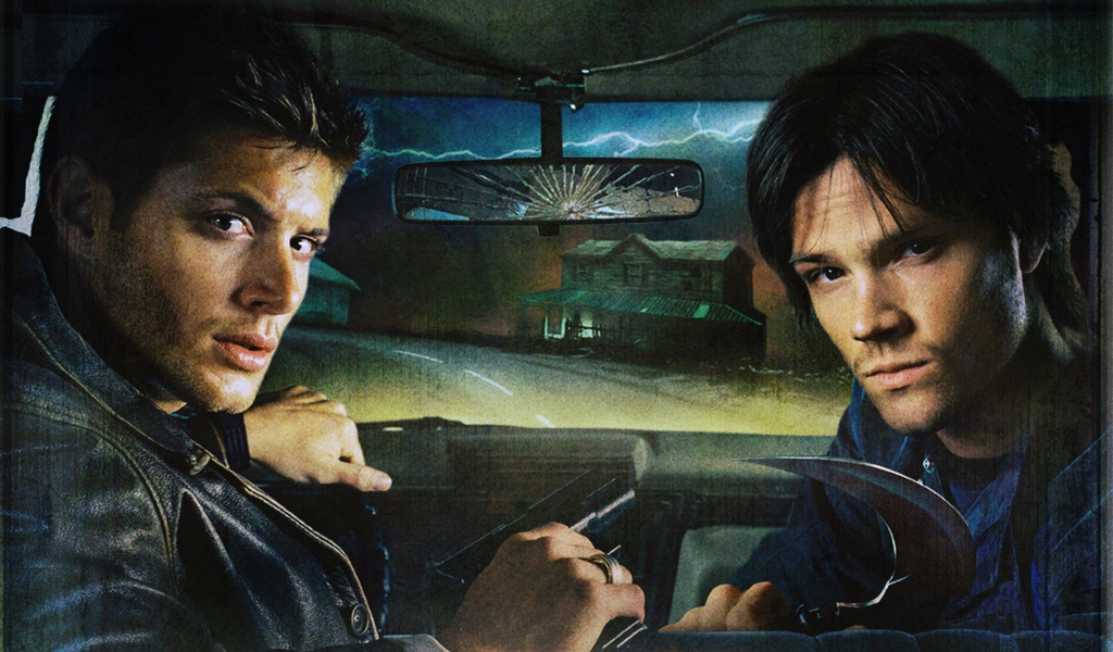 Братья из сериала Сверхъестественное за рулем