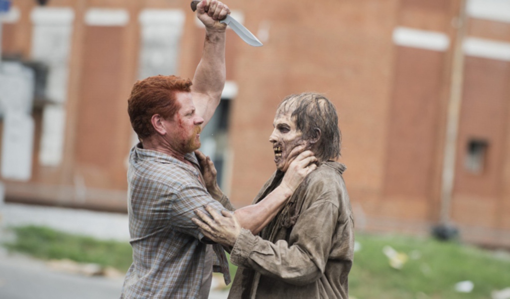 Расправа с зомби в Ходячих мертвецах