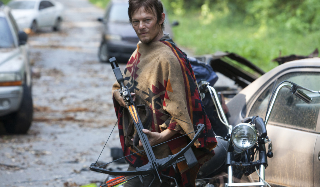 Дерил с арбалетом из Ходячих Мертвецов