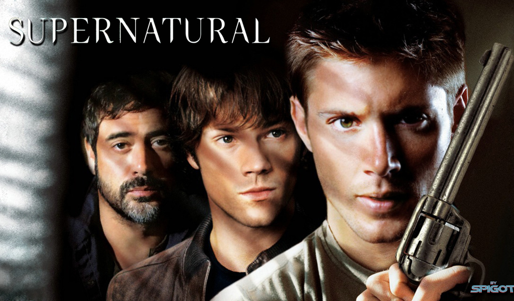 Дин с пистолетом из сериала Сверхъестественное