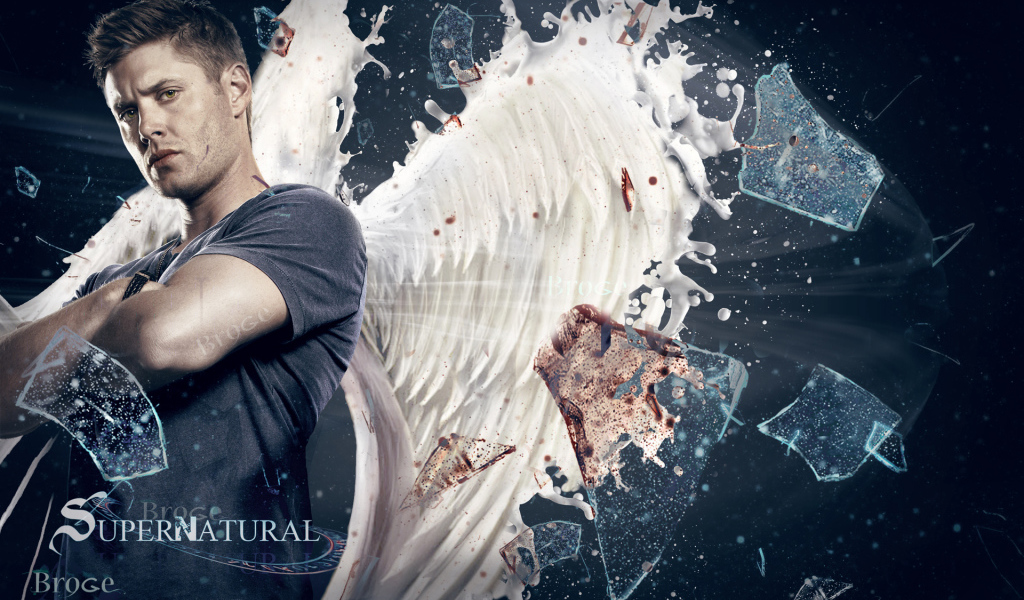 Дин с крыльями из сериала Сверхъестественное