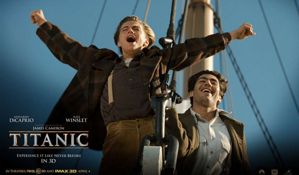 Джек плывет к новой жизни в фильме Титаник