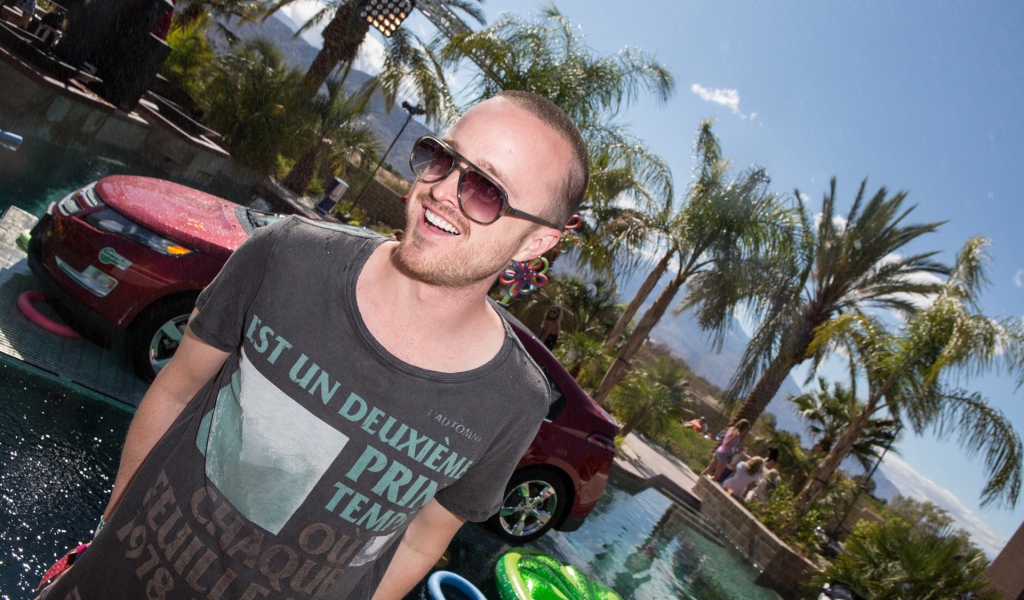 Need for Speed: Жажда скорости Аарон Пол на съемках