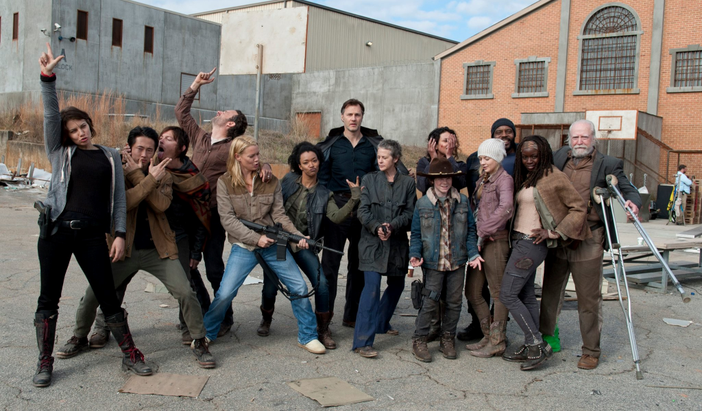 На съемочной площадке Ходячих мертвецов