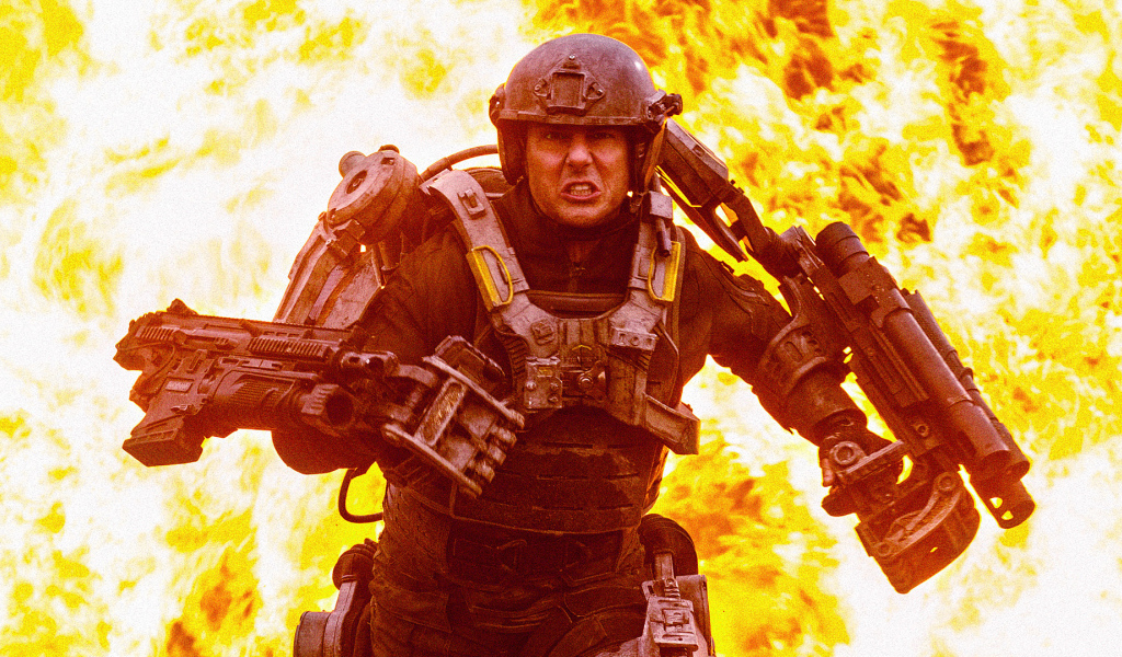 Момент из фильма Грань будущего 2014