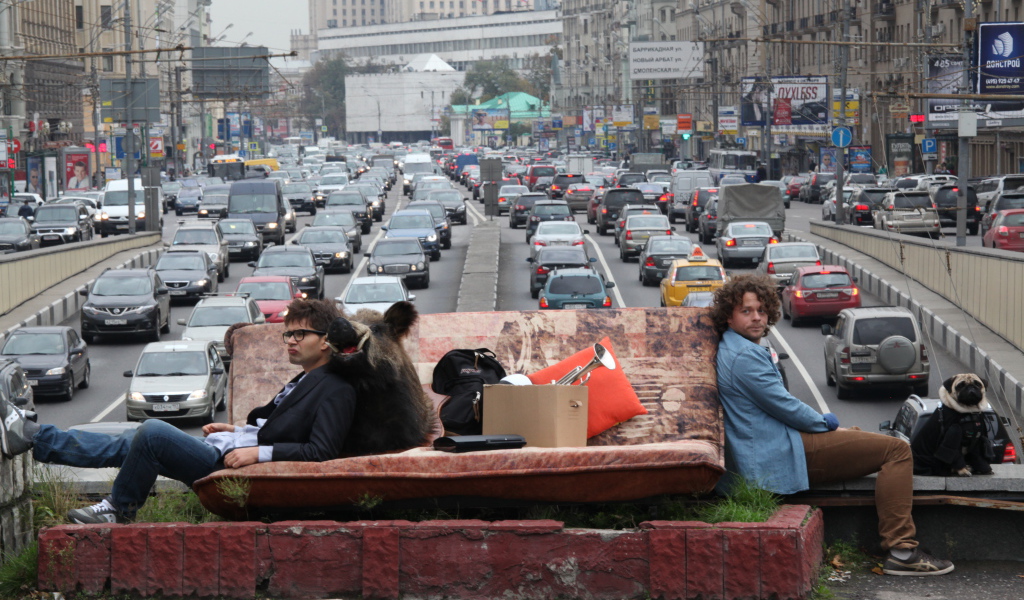 Одноклассники.ru НаCLICKай удачу на фоне Москвы