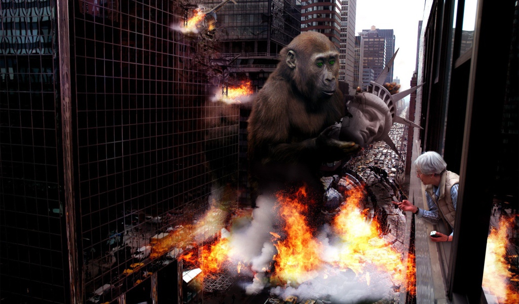 Кинг Конг в Нью Йорке