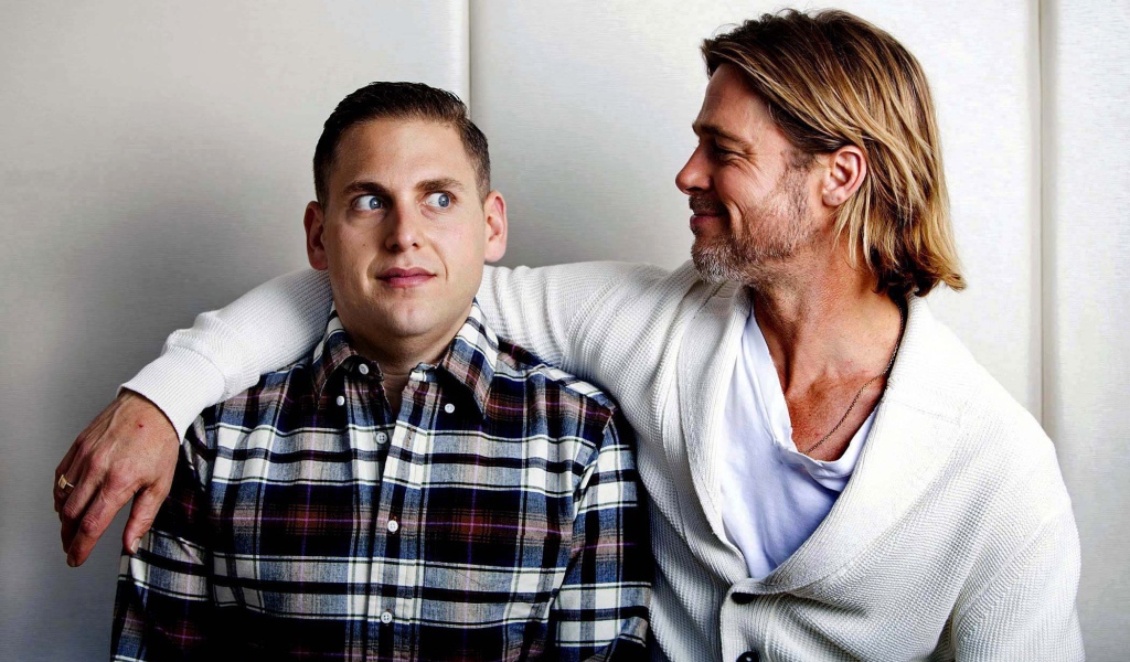 Актеры Бред Питт и Джона Хилл