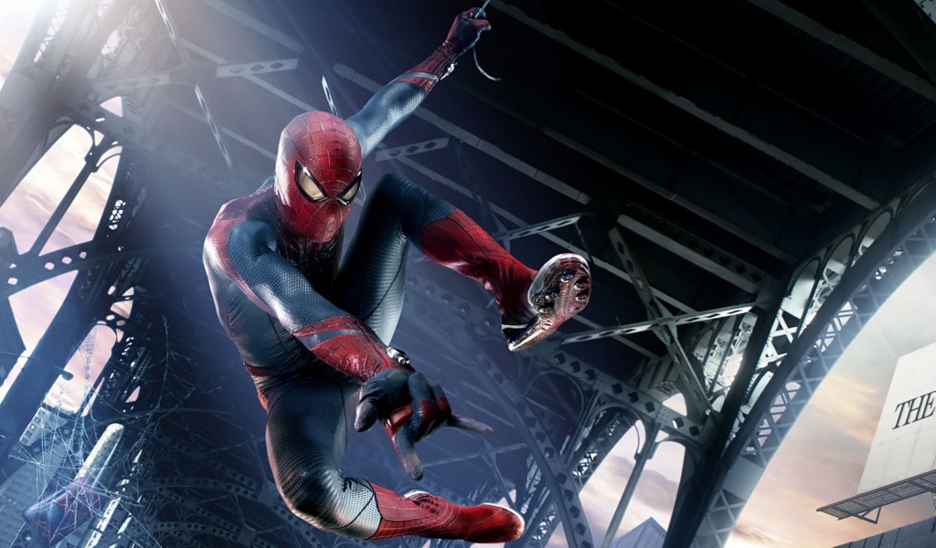 Человек паук в действии