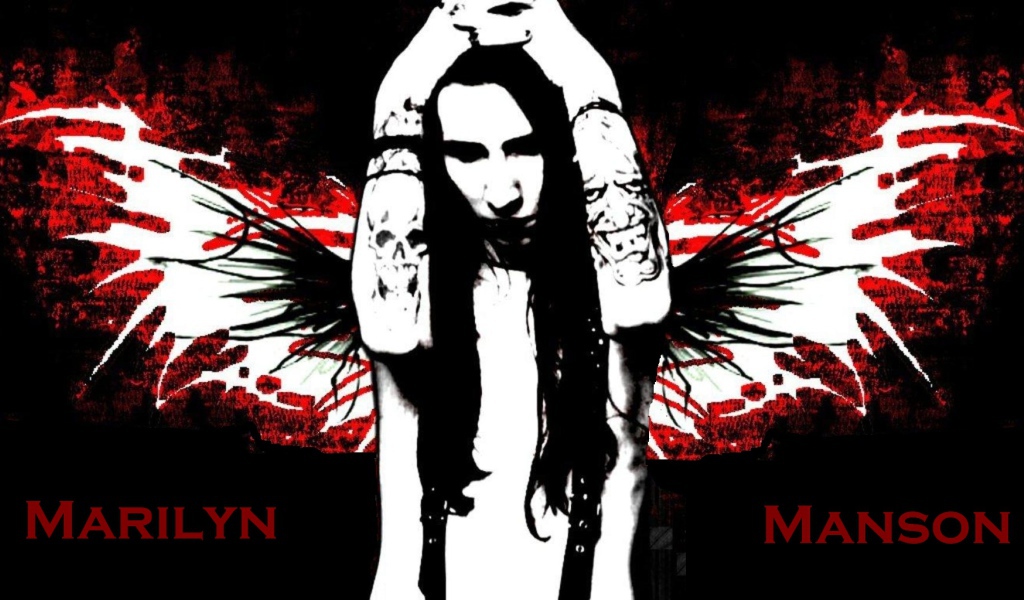 Крылья ангела у Marilyn Manson