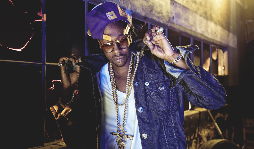 Рэпер перед выступлением