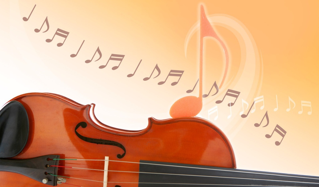 Скрипка и ноты