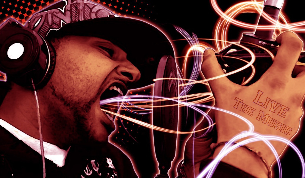 Певец в студии