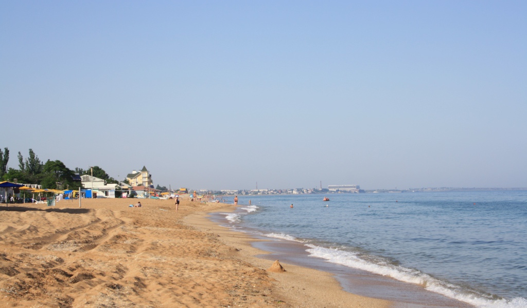 Золотой пляж на Азовском море