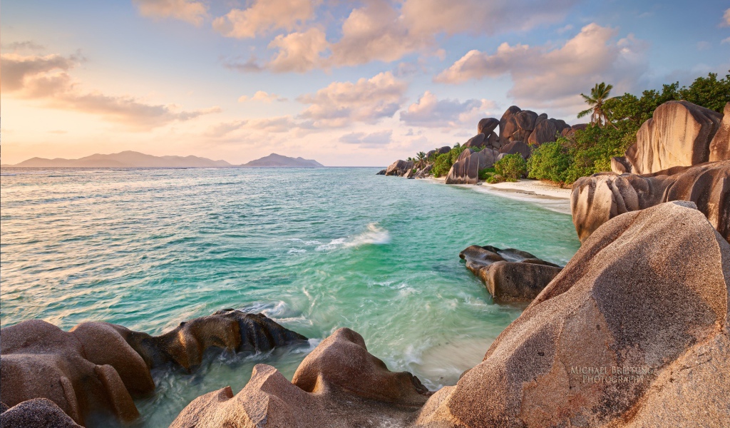 Пляж на Сейшелах 