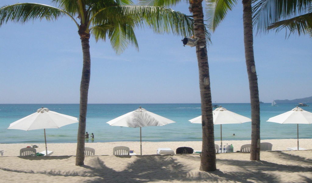 Белый пляж на Филиппинах