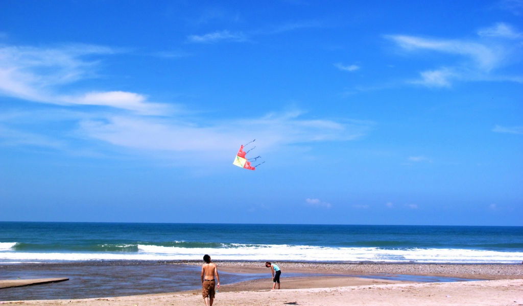 Запуск воздушного змея