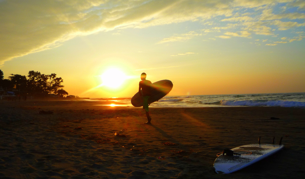 Утро на пляже