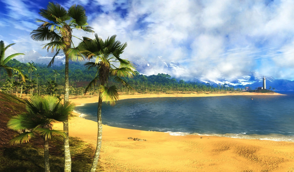 Пляж у лагуны