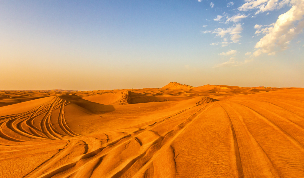 Во время сафари тура по пустыне в Дубае