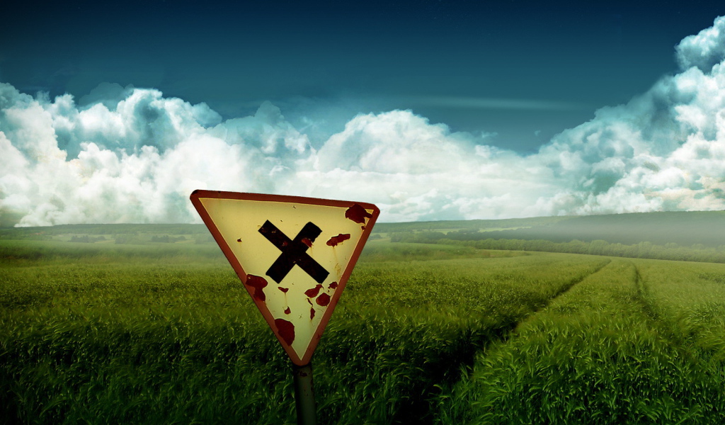 Знак на поле