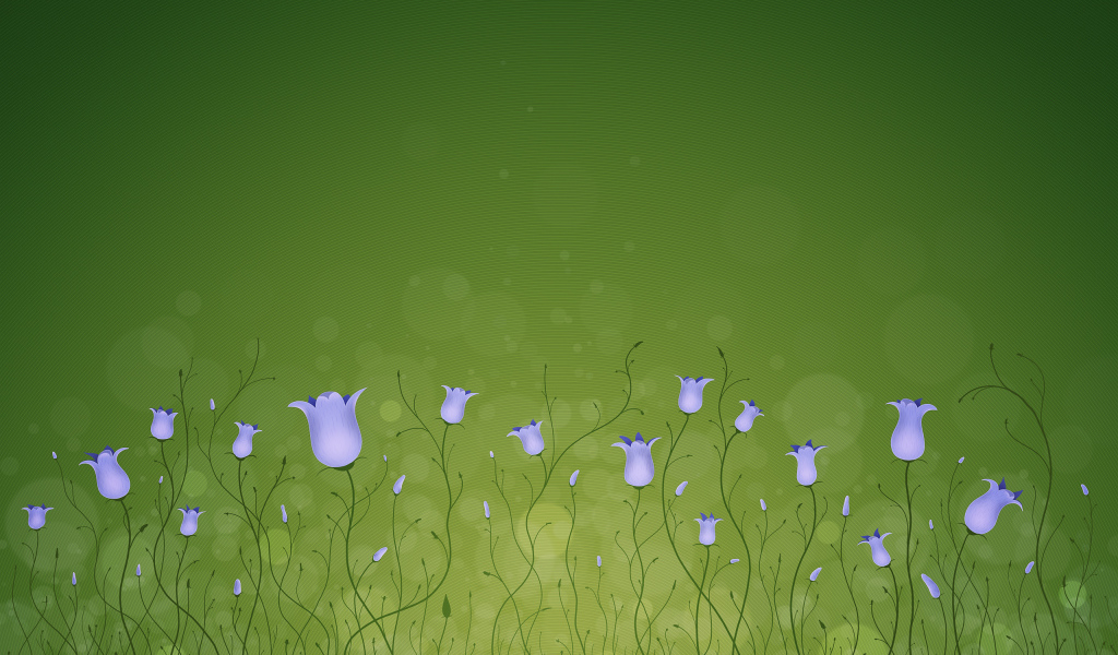 Красивый рисунок цветы колокольчики