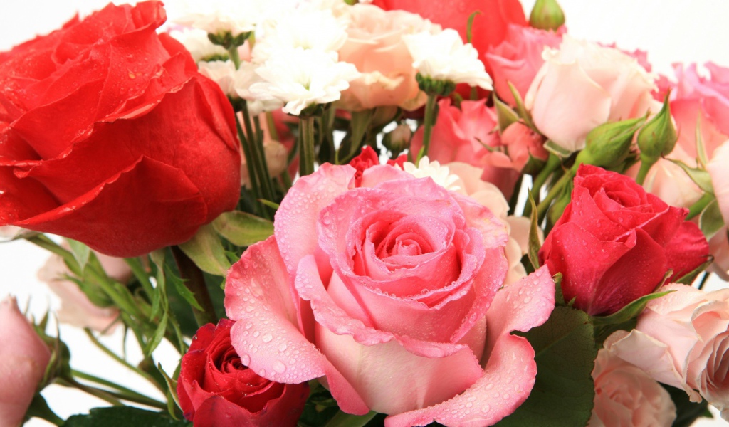 Букет из влажных роз