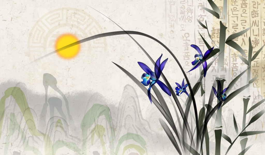 Ирис на картине