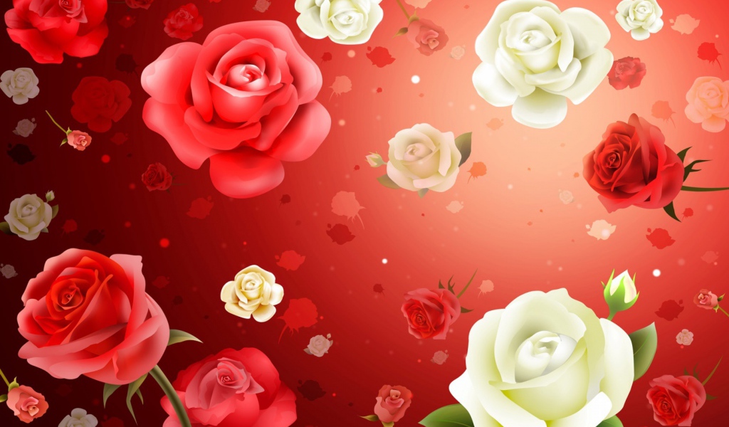 Обои с розами