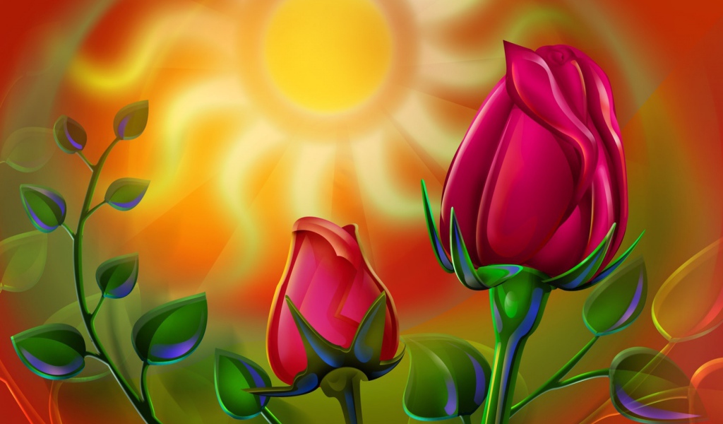 Солнечная роза