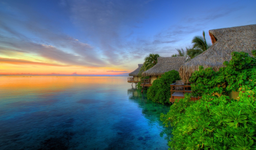 Закат на острове